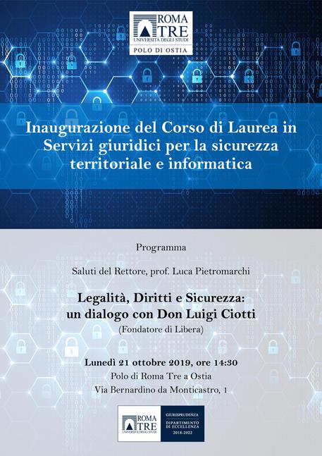 Don Ciotti- lectio magistralis per la legalità a Ostia (lune