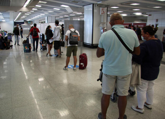 Coronavirus Fiumicino Airport in Rome